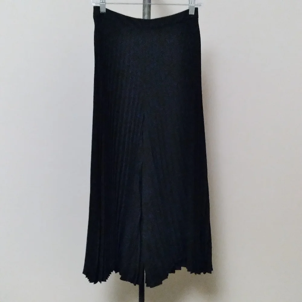 NWT - ZIMMERMANN Black Fanned Pants Wide-leg Cropped Pants, size 4 - Picture 5 of 14